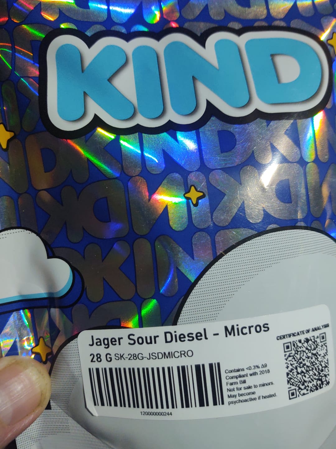 Customer photo review of Jager Sour Diesel - Micros - 28 Grams - Hybrid