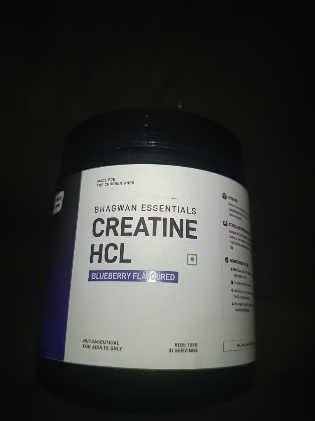 Customer photo review of Creatine HCL + Electrolytes   | 100% Pure