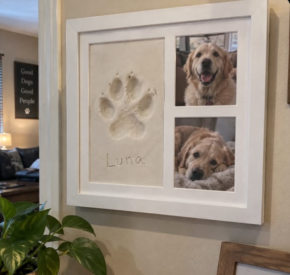Customer photo review of Nuvli Forever Paw Keepsake