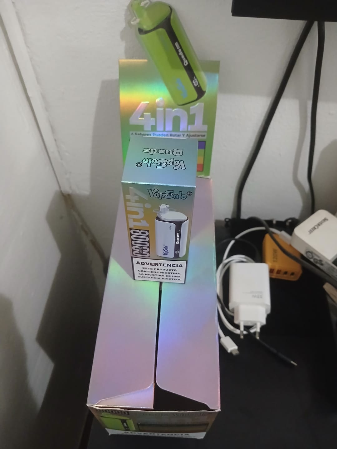 Customer photo review of VAPSOLO QUADS 80k 4en1 | 4 sabores