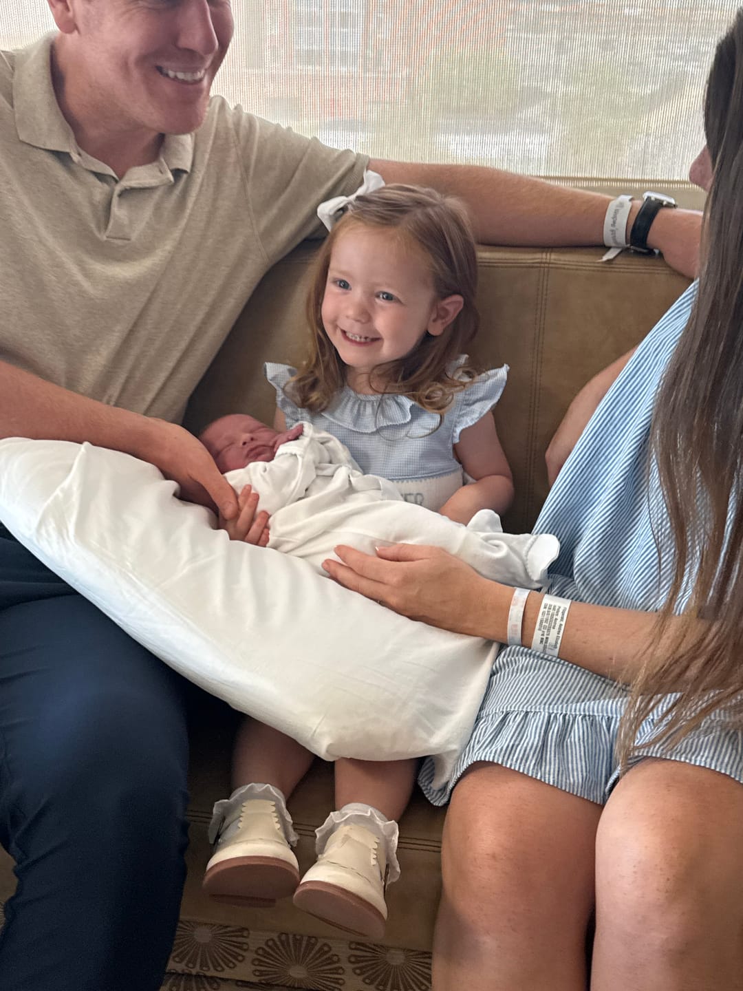 Customer photo review of Big Sister Light Blue Gingham Beverly Dress