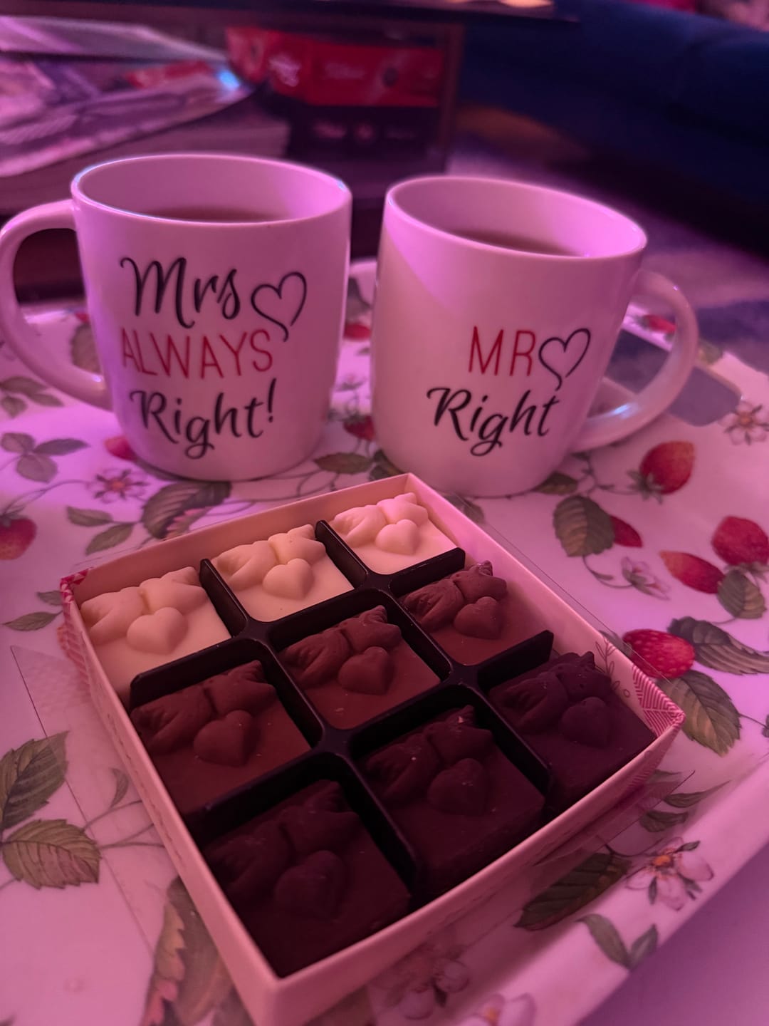 Customer photo review of Assorted Chocolate Lovebirds