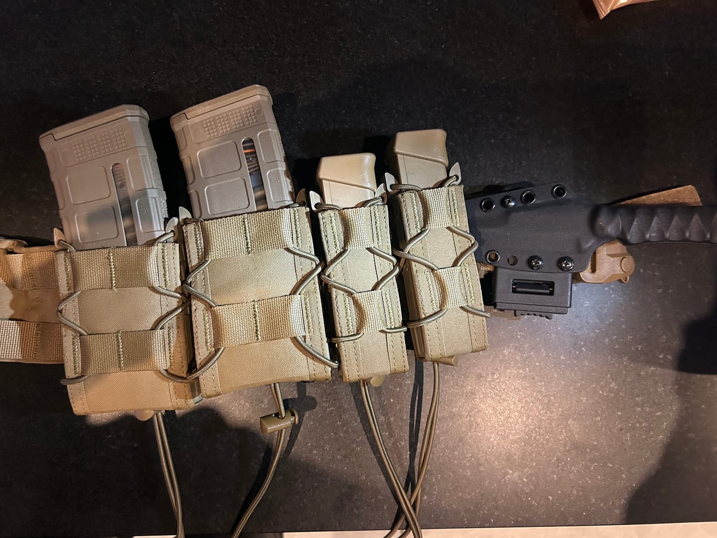 Customer photo review of Warrior Assault Rapid Pistol Mag Pouch | Coyote Tan