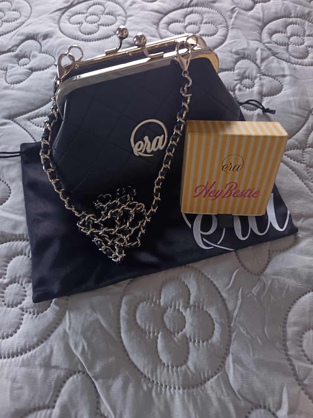 Customer photo review of Gold Era Drop Hoops