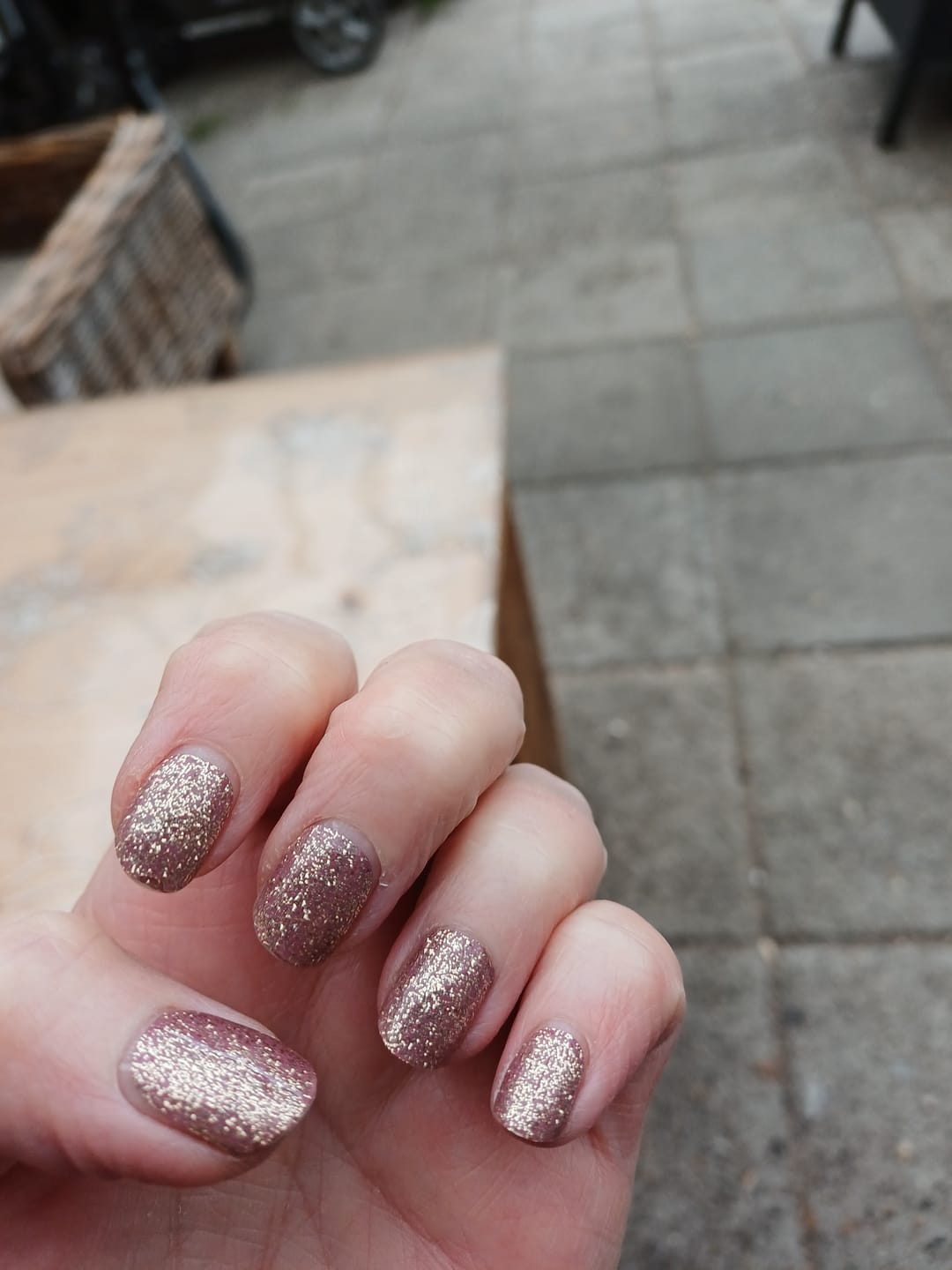 Customer photo review of Blush Galaxy UV-Free Gel Wrap