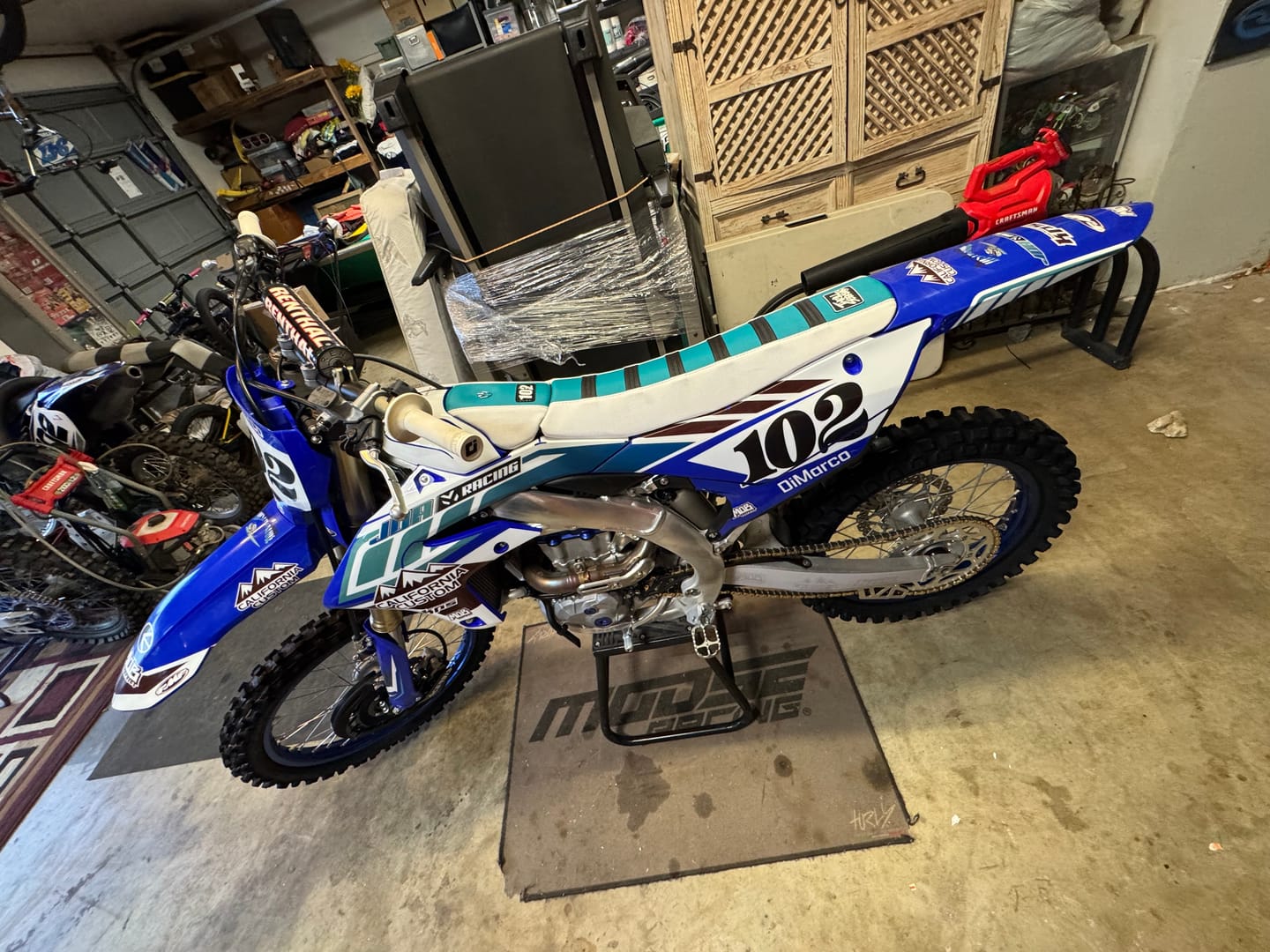 Customer photo review of Custom Seat Cover: 2026 Yamaha YZ450F