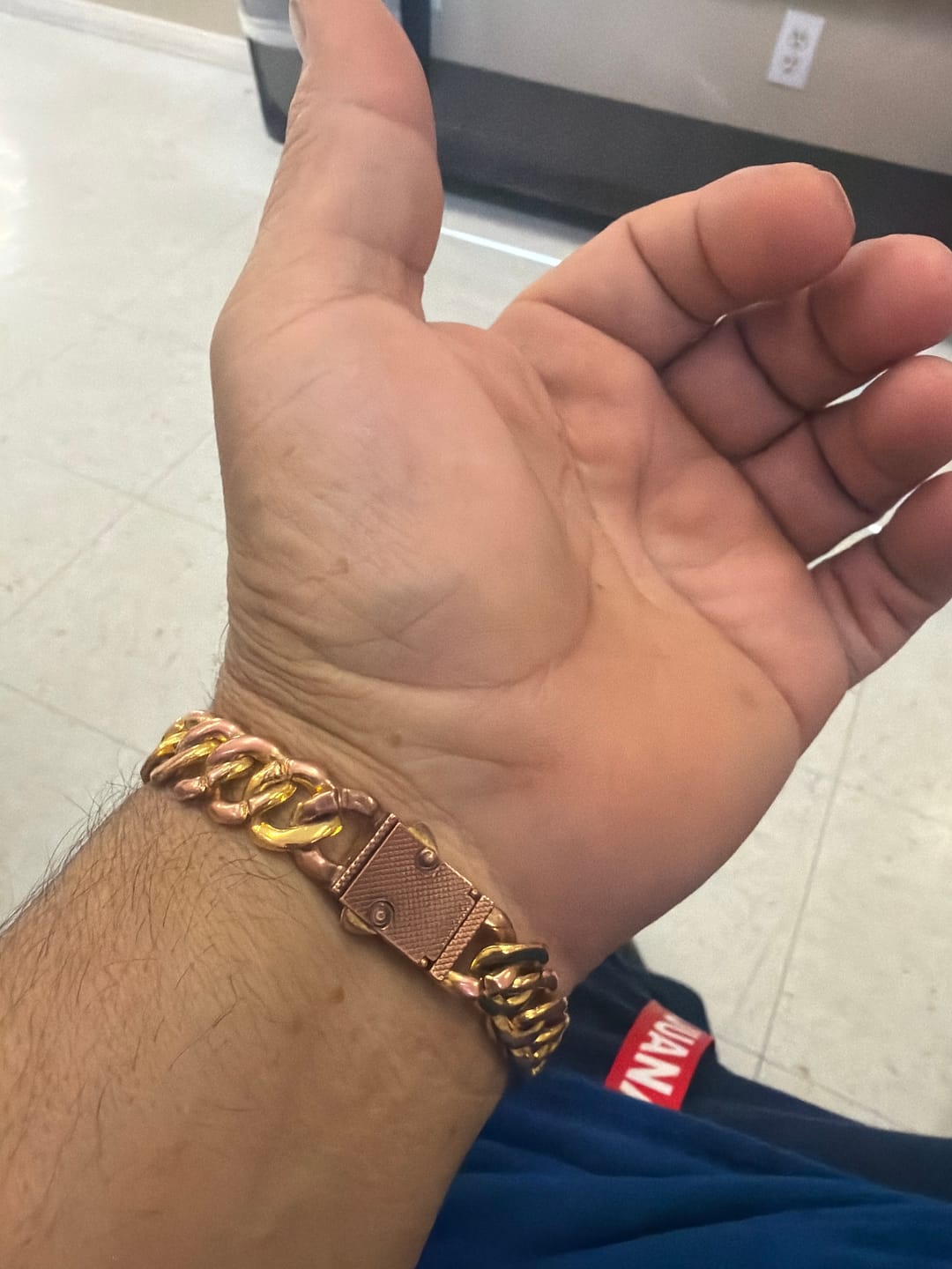 Customer photo review of Iced Cuban Bracelet (12mm)