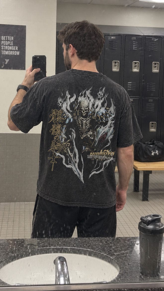 Customer photo review of Berserk | Skull Knight Oversized Heavyweight Washed Tee