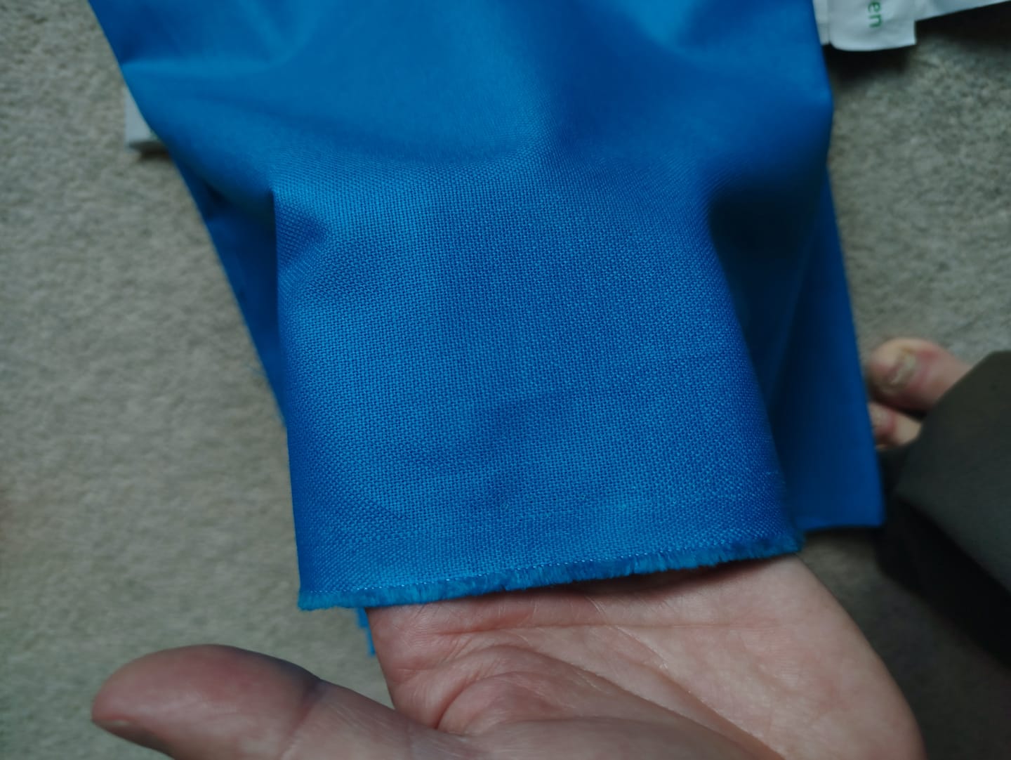 Customer photo review of Plain Soft Cotton Canvas Fabric