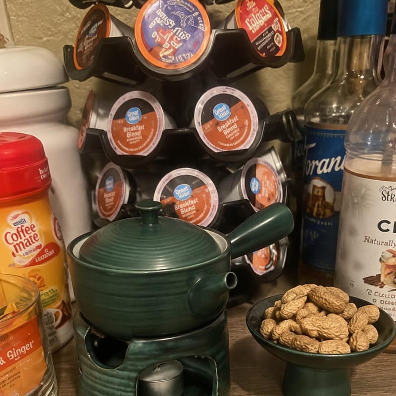 Customer photo review of Riku Hammer Pattern Glass Teapot