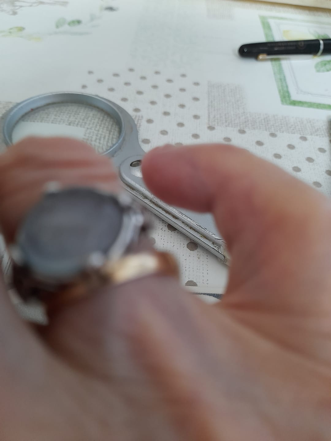 Customer photo review of Bague Ajustable "Voix de l’Âme" en Aigue-Marine