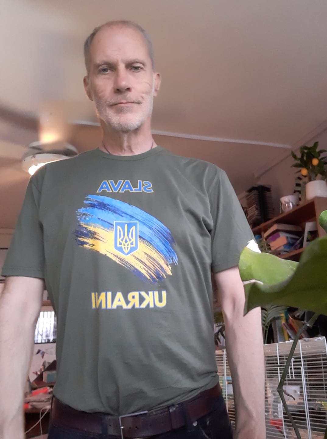 Customer photo review of Slava Ukraini T-Shirt
