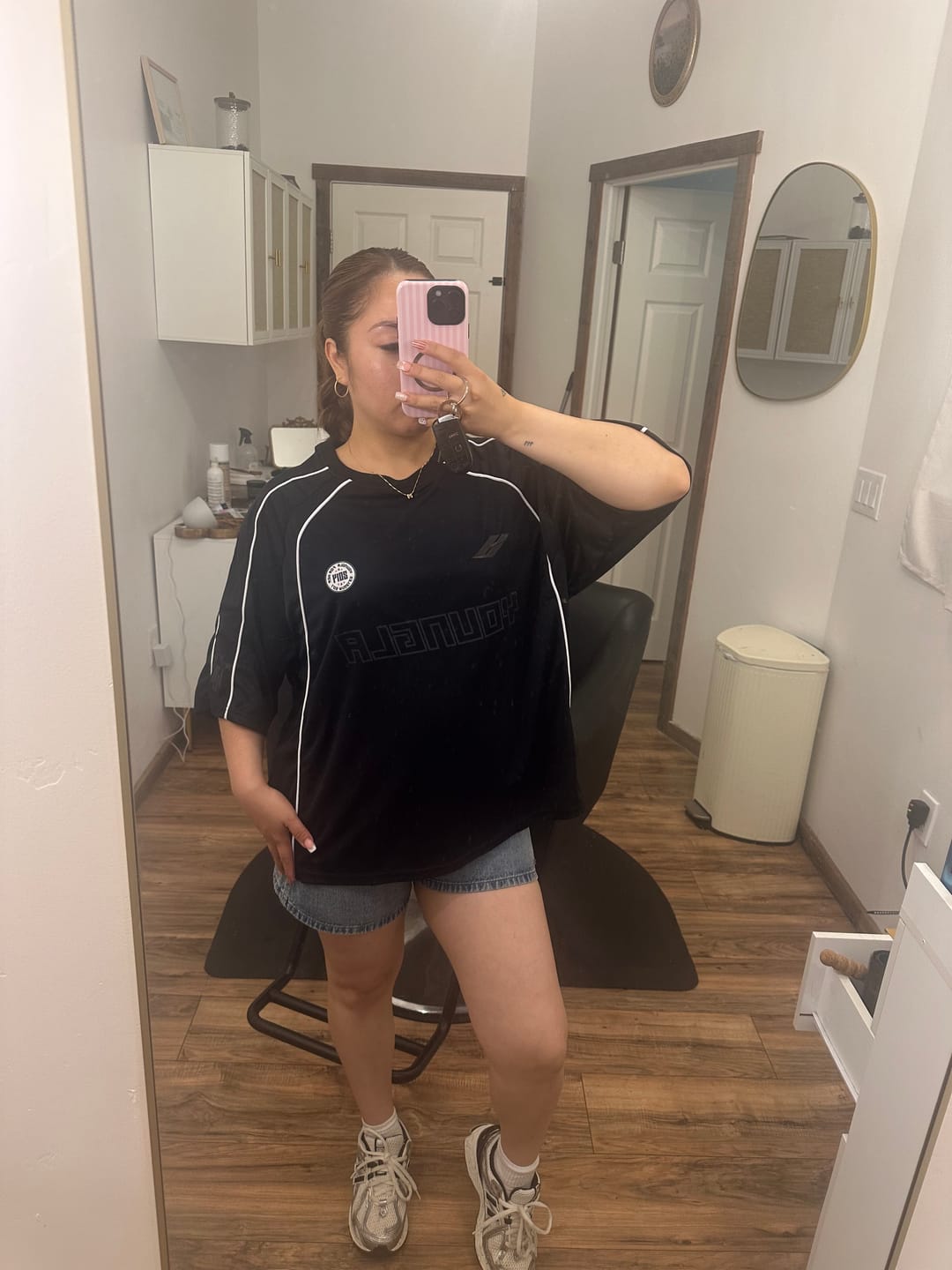 Customer photo review of W4329 Oversized Soccer Jersey