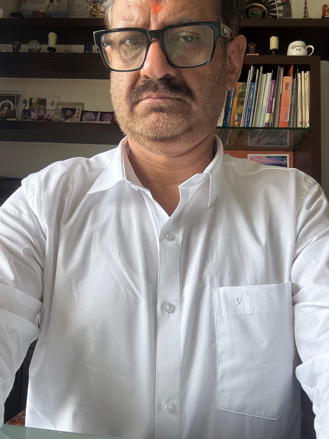 Customer photo review of Double Delight White Shirts - 2 Pcs Combo Pack