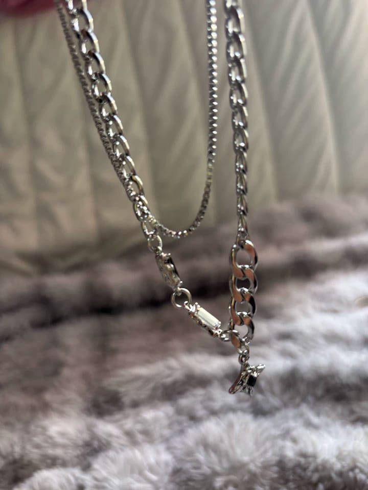 Customer photo review of Starburst Layered Necklace