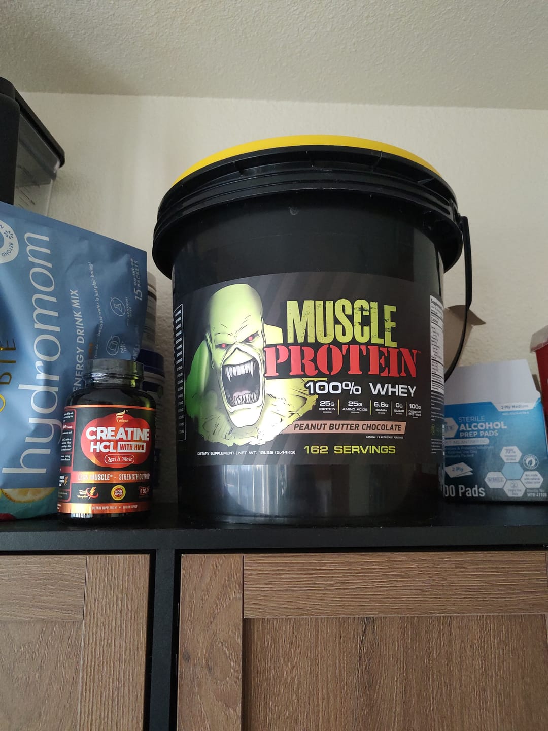 Customer photo review of Whey Protein Powder Bucket