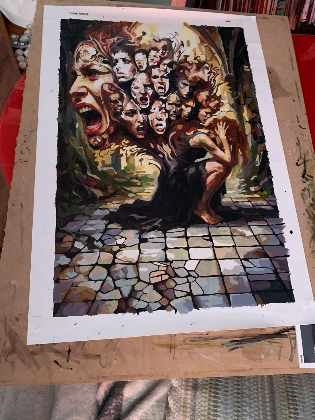 Customer photo review of Demons Haunt Woman (Paint by Numbers)