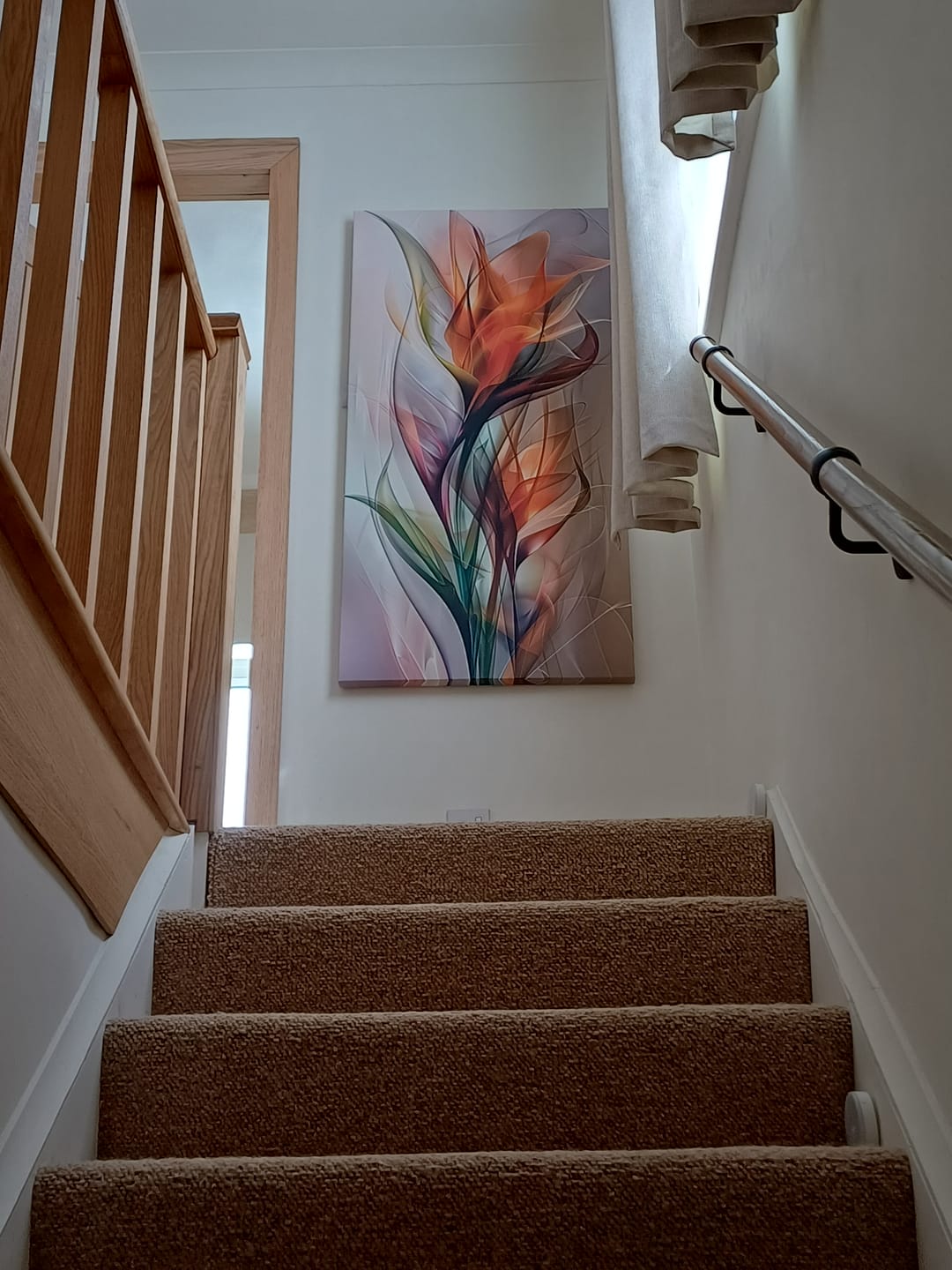 Customer photo review of FIERY BLOOMS CANVAS