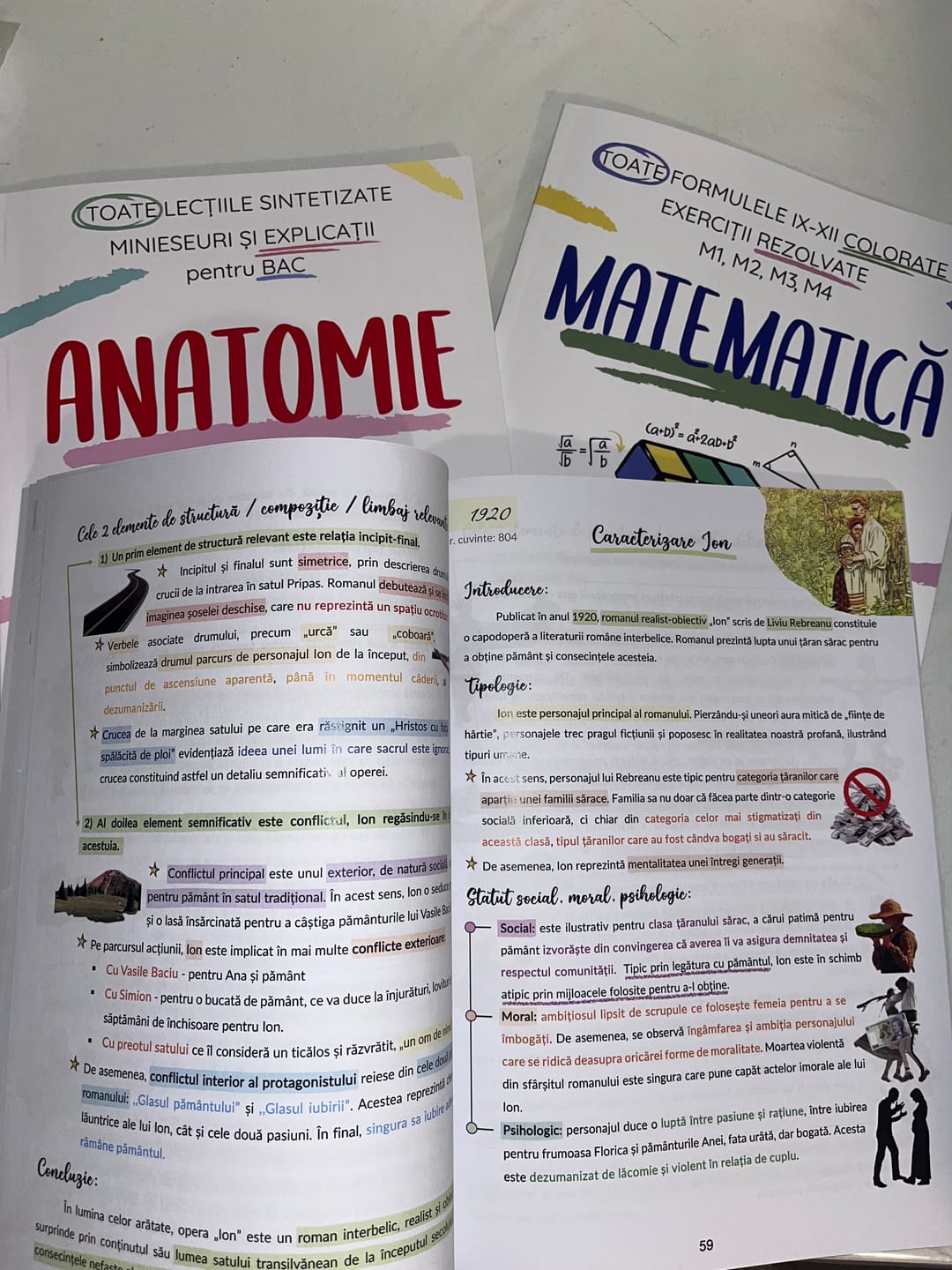 Customer photo review of Pachet Bacalaureat (Română + Matematică + Anatomie clasele XI-XII) Bacademia