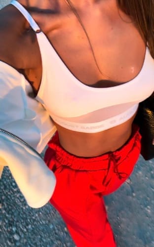 Customer photo review of Sabbe Bralette & Thong Set, White