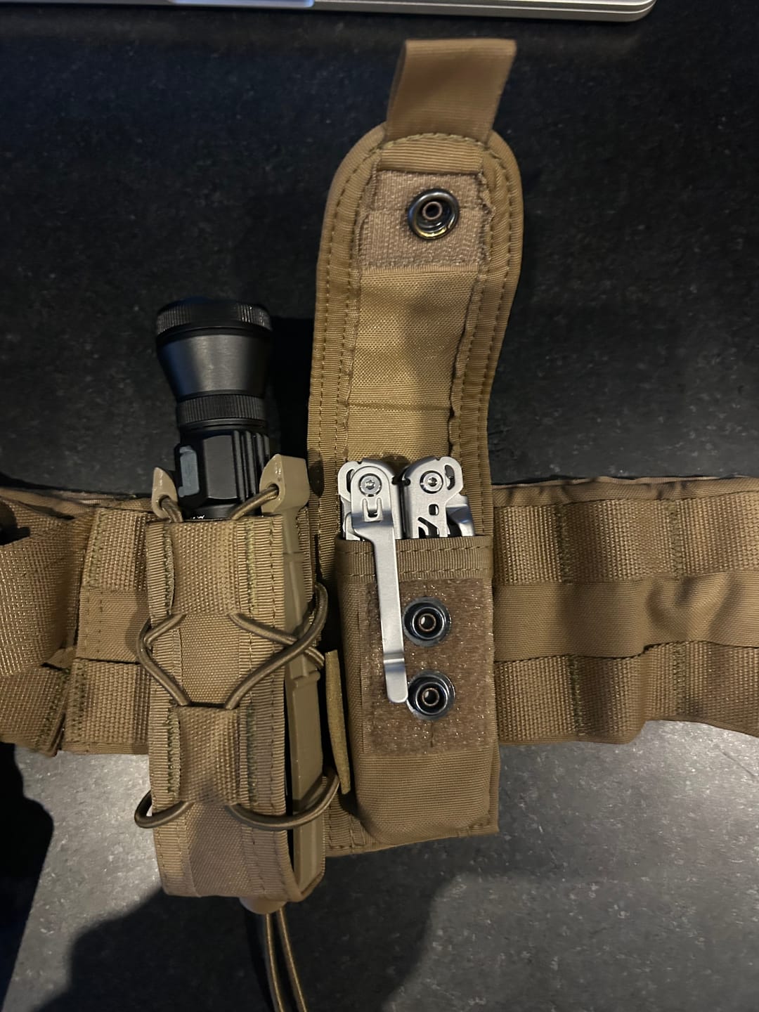 Customer photo review of Warrior Assault Multitool Utility Pouch | Coyote Tan