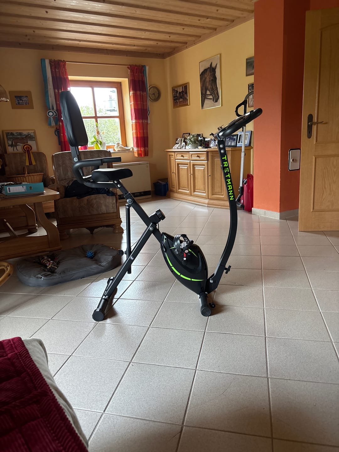 Customer photo review of Tretmann RIDE- Heimtrainer mit tiefem Einstieg