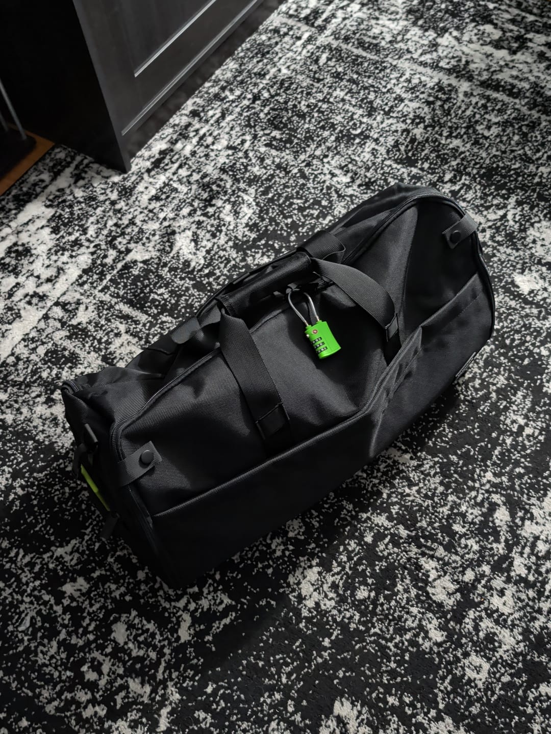 Customer photo review of Black – Garment Duffel
