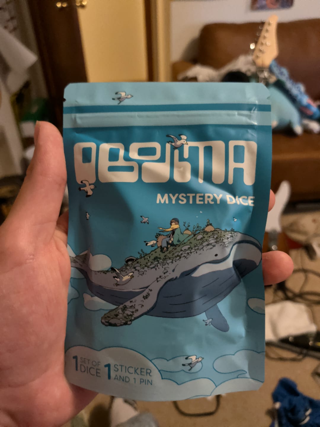 Customer photo review of Obojima Mystery Dice – Unique Custom-Molded DND Dice – Mystery 1 Pack