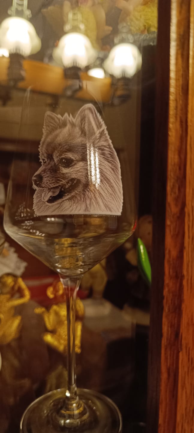 Customer photo review of Charcoal - Gepersonaliseerd Wijnglas