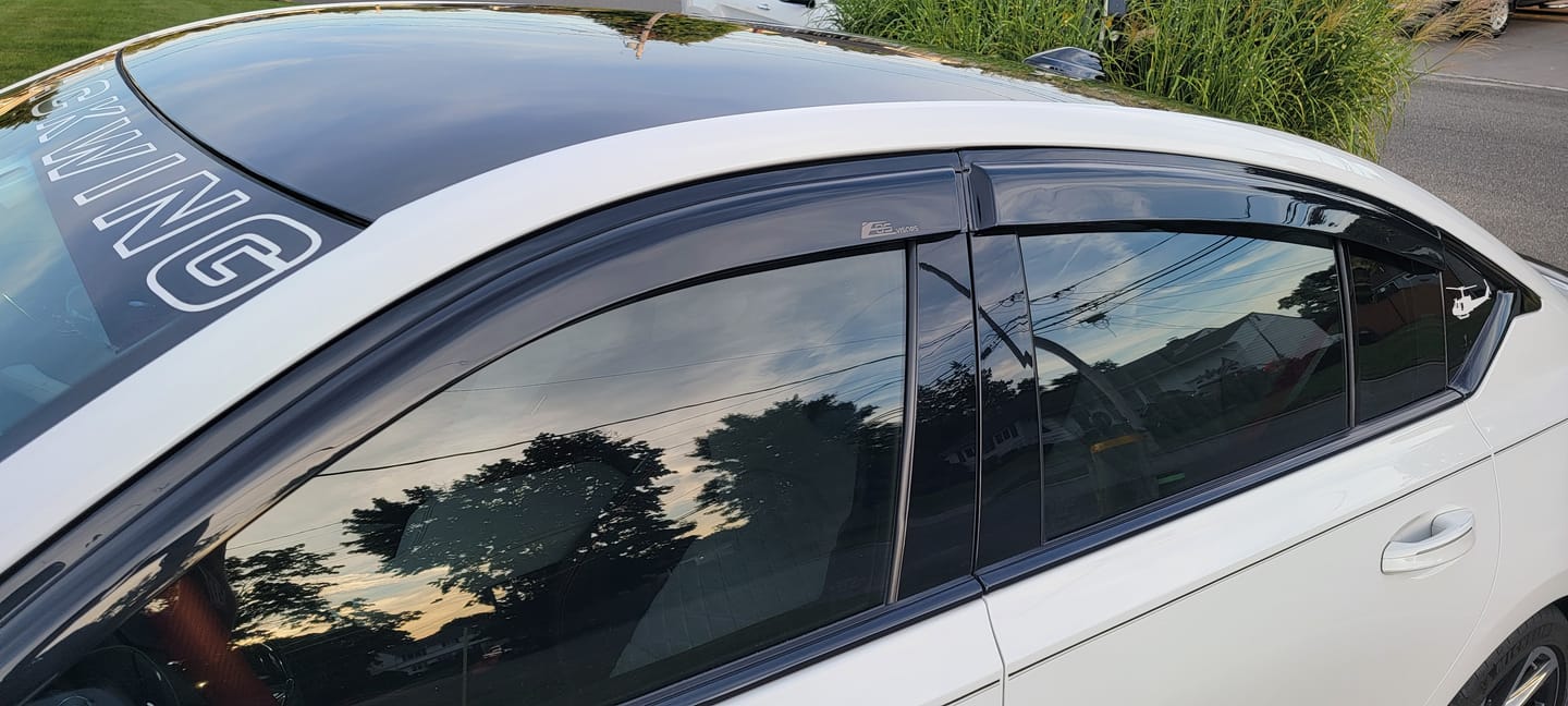 Customer photo review of 2020-Present Cadillac CT5 Window Visors Wind Deflectors Rain Guards