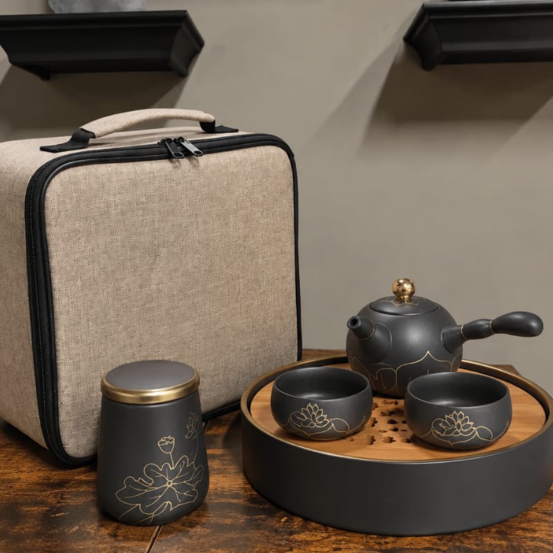 Customer photo review of Ren Stoneware Travel Tea Set