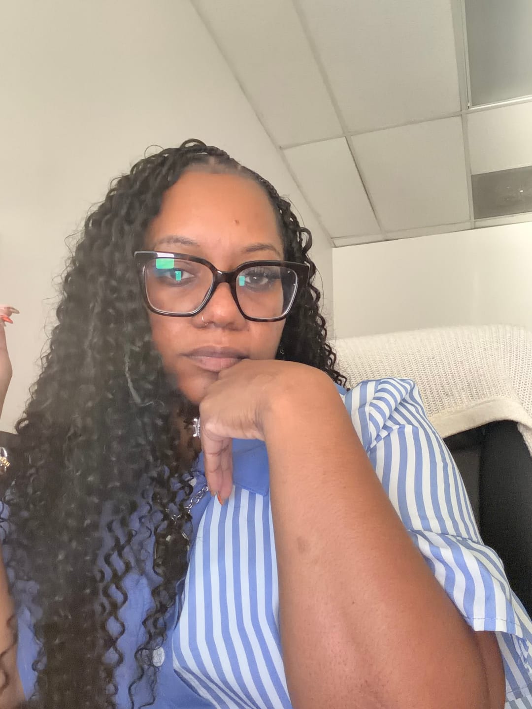 Customer photo review of Human Crochet Hair Water Wave For Miracle Knots
