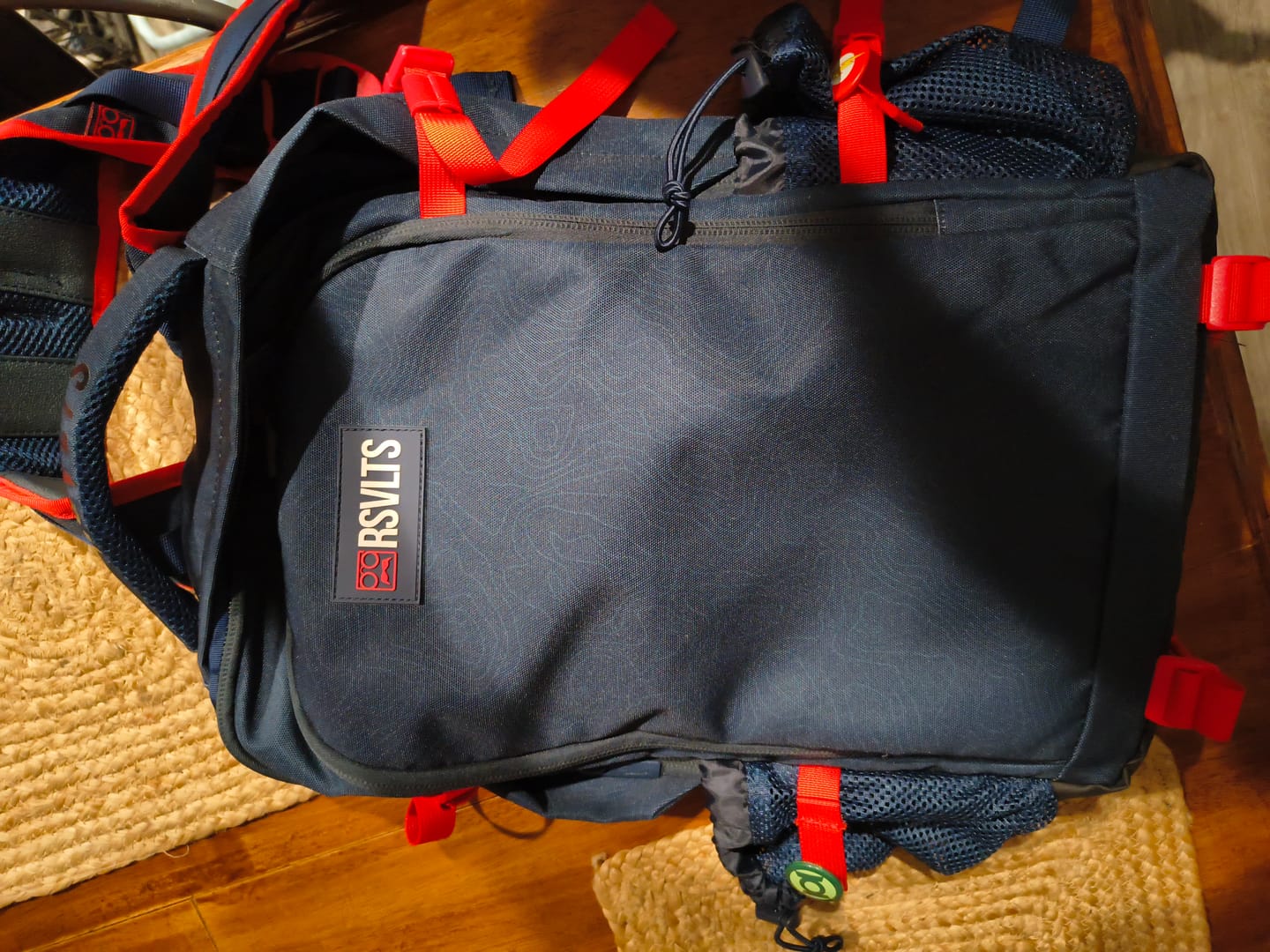 Customer photo review of Navy Topo – Commuter Backpack