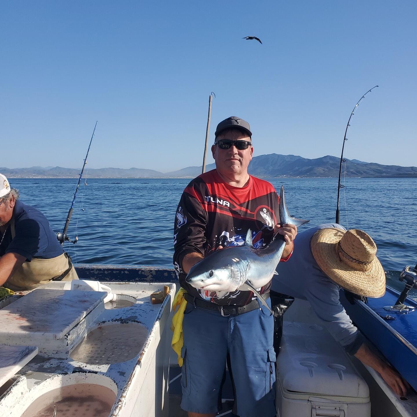 Customer photo review of Freshwater Fish Species Chart Fishing Graphic T-Shirt