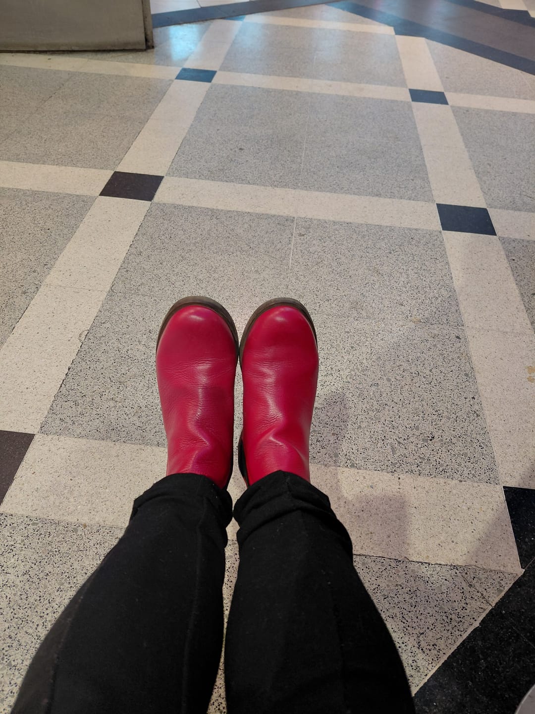 Customer photo review of Botin Mujer / Tina Rojo