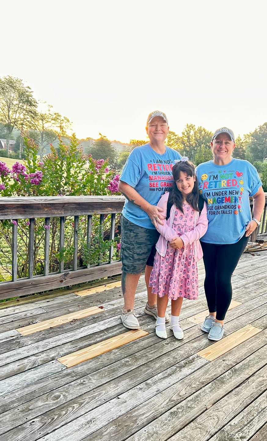 Customer photo review of Under New Management, See Grandkids T-shirt