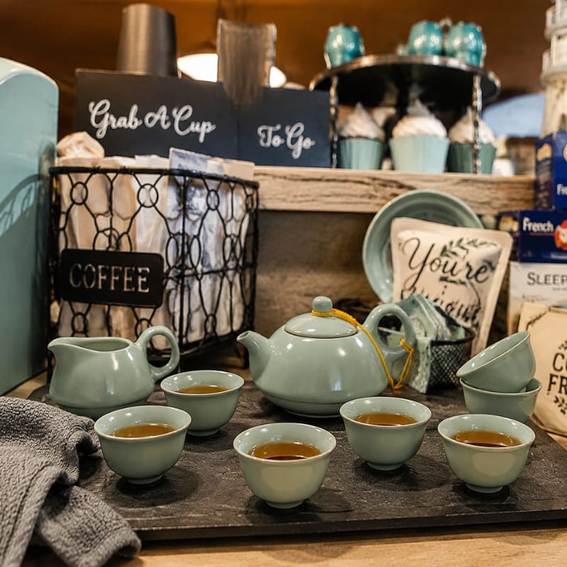 Customer photo review of Rin Cellar Ceramic Tea Set