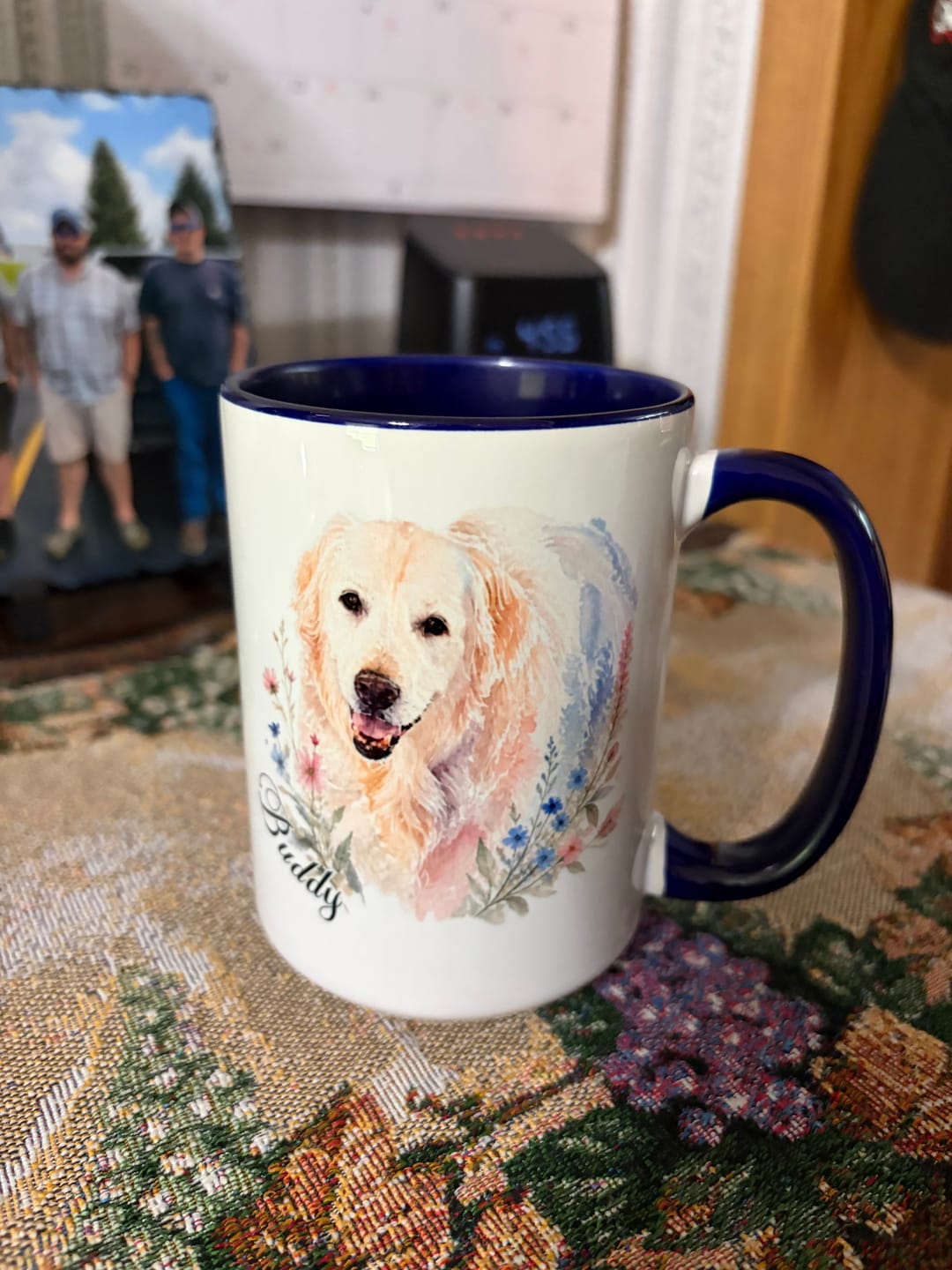 Customer photo review of Watercolor - Personalized Mug