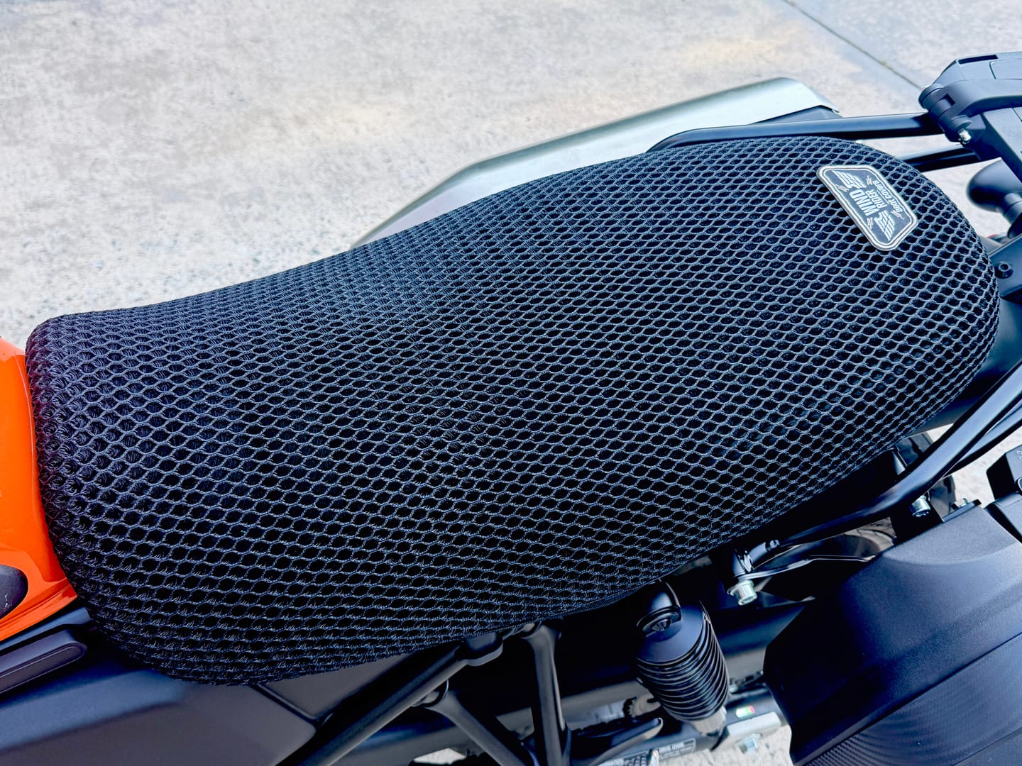Customer photo review of Wind Rider Seat Cover