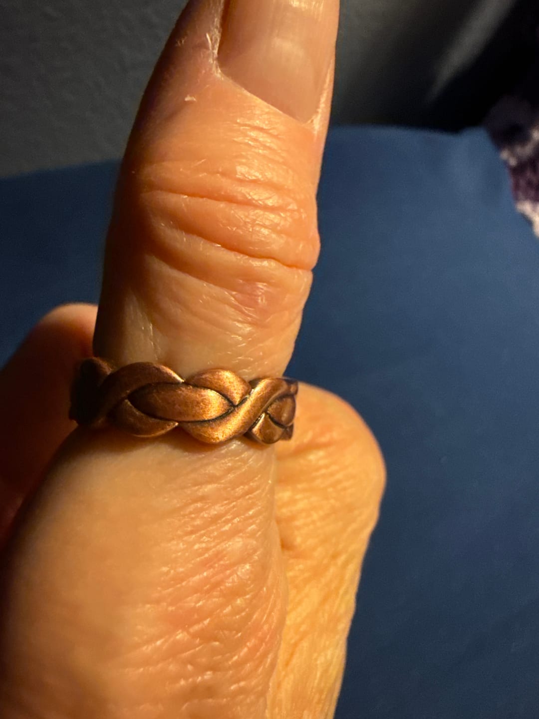 Customer photo review of Ladies Adjustable Copper Magnetic Ring