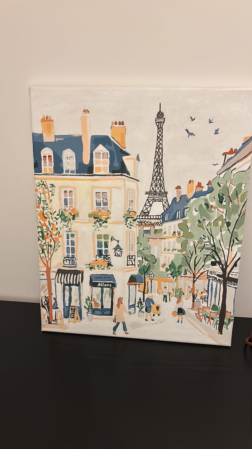 Customer photo review of Aquarelle Rue de Paris