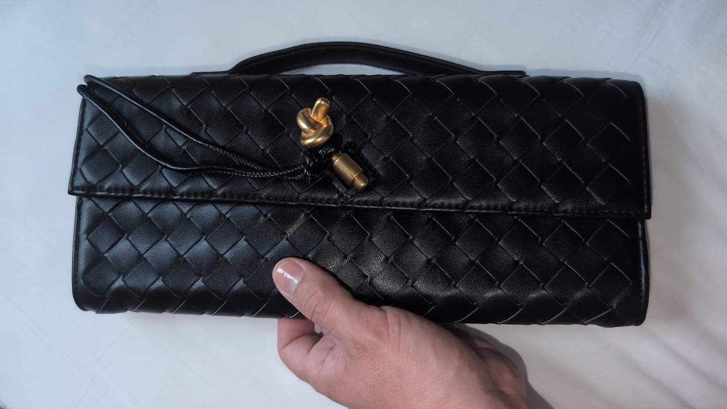 Customer photo review of Bianca Woven Handbag