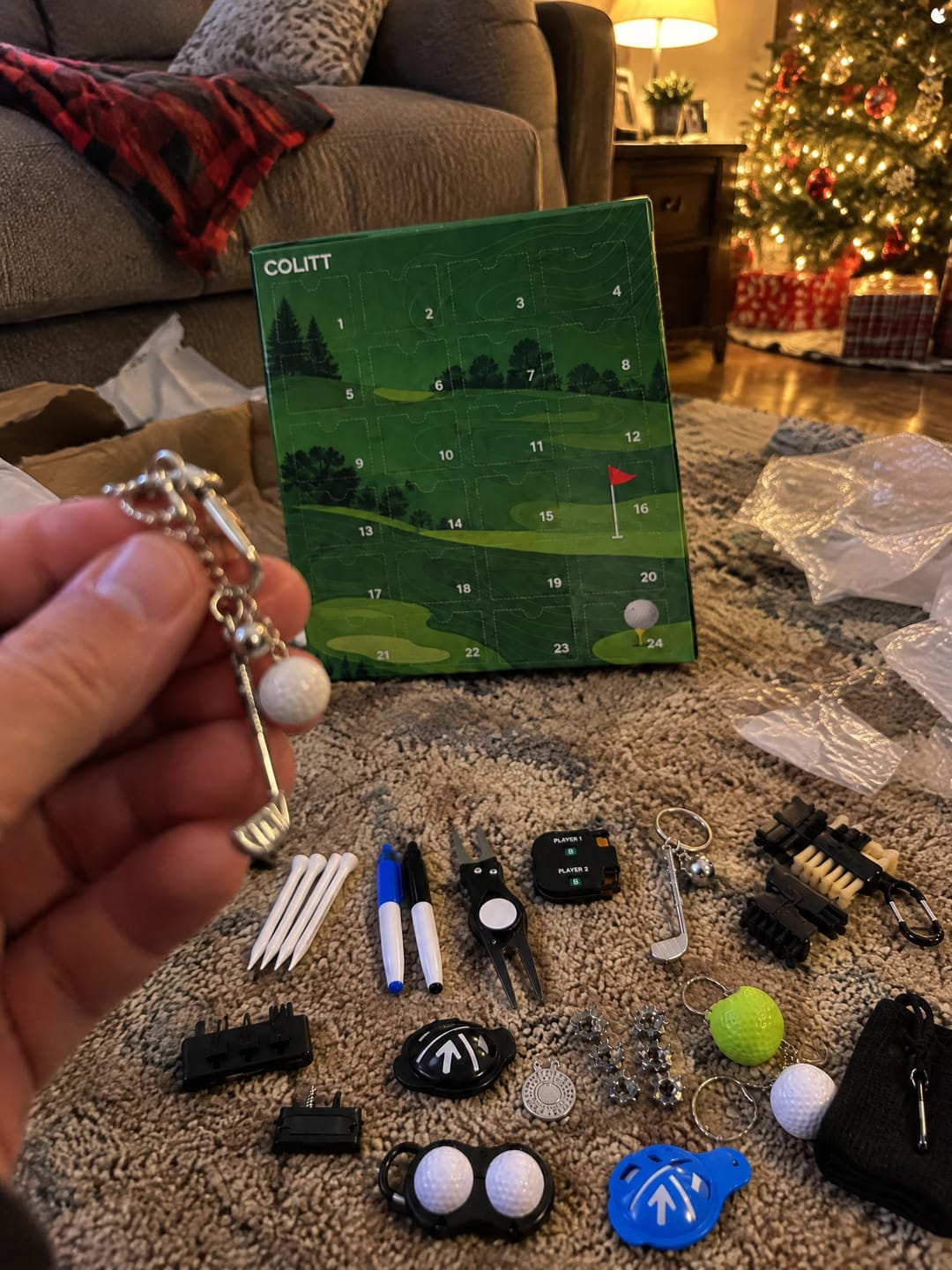 Customer photo review of Golf Advent Calendar