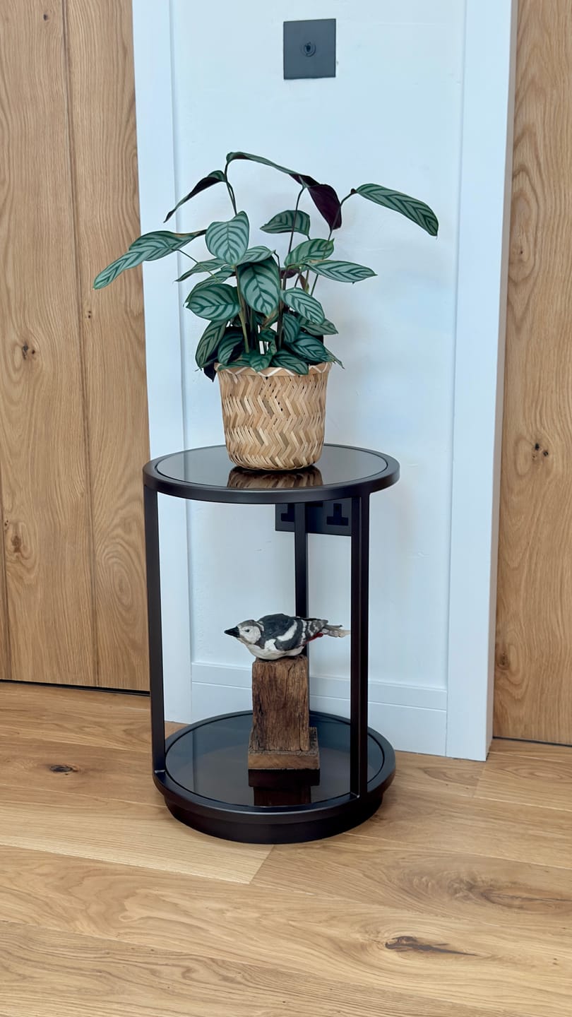 Customer photo review of Amara Round Side Table - Dark Bronze