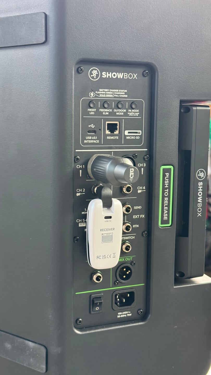 Customer photo review of UHF NEXUS: UHF Wireless Guitar & Bass System