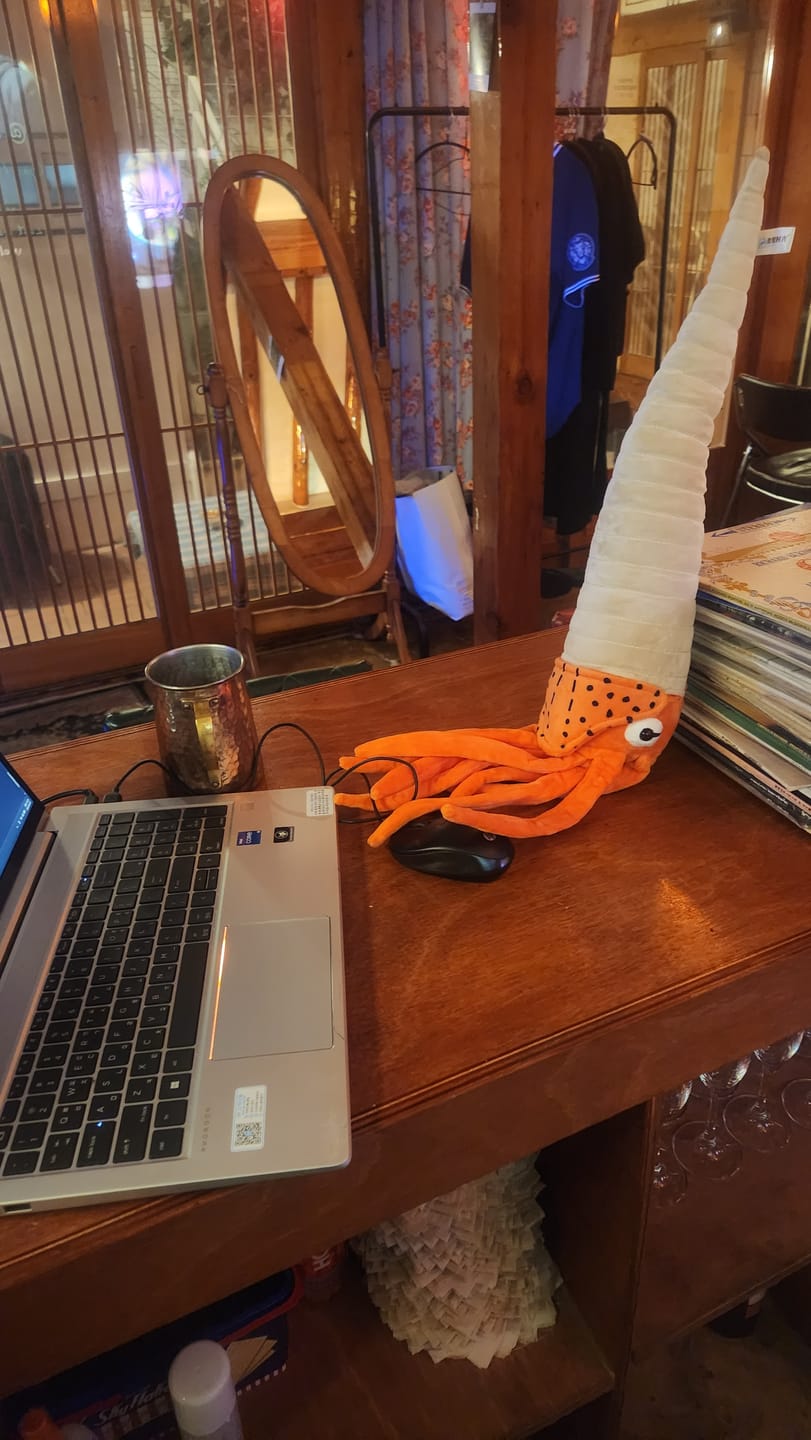 Customer photo review of Orthoceras Nautiloid Cephalopod Soft Stuffed Plush Toy