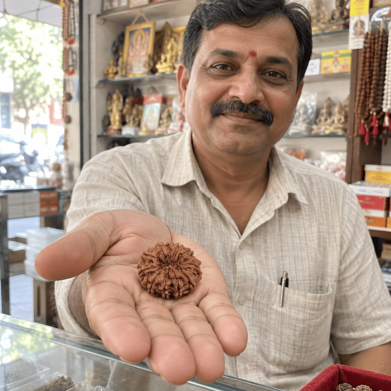 Customer photo review of 11 Mukhi Rudraksha (Nepali)