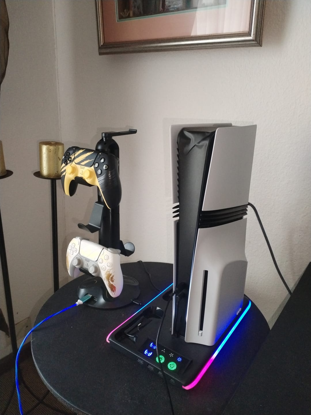 Customer photo review of PlayStation 5 (PS5) DualSense Wireless Controller - Marvel’s Wolverine Battle Yellow Limited Edition