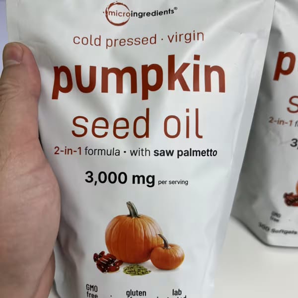 Customer photo review of Nuvrela™ Hair Growth Formula (Pumpkin Seed Oil + Saw Palmetto)