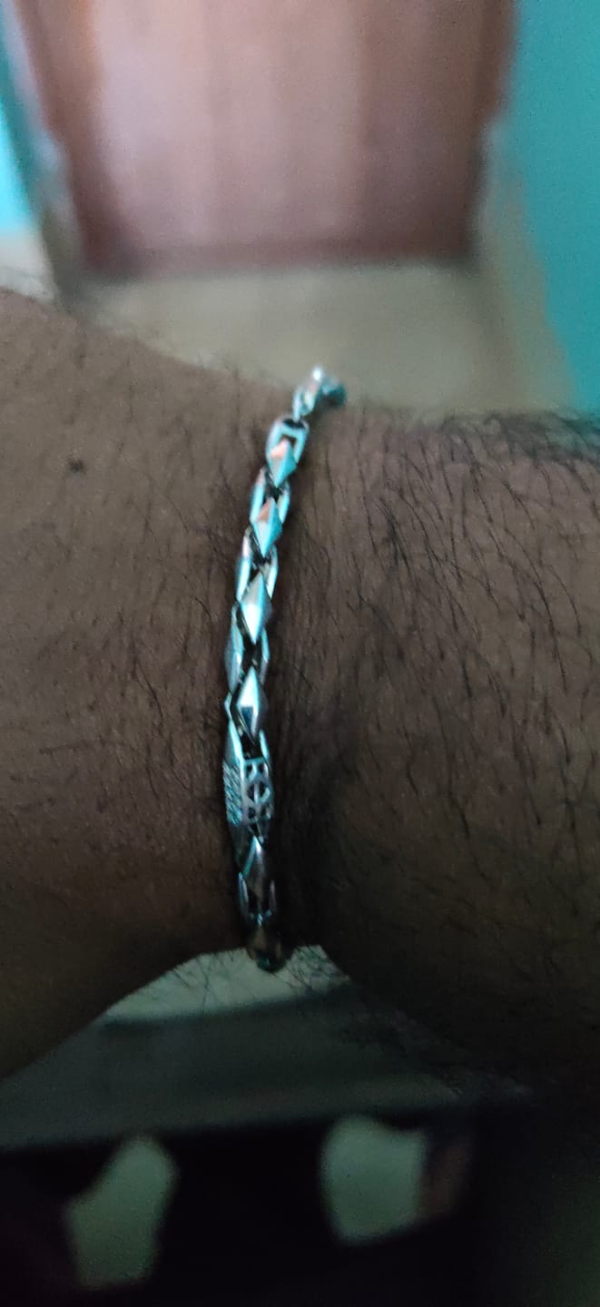 Customer photo review of Silver Dude's Delight Bracelet For Him
